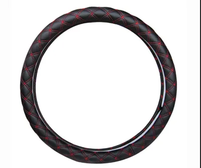 Heavy Vehicle Specific Leather Steering Wheel Cover for Trucks Buses All Season Non Slip Comfort