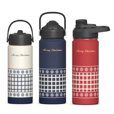 Customized 24oz Christmas Space Thermos Cup 304 Stainless Steel Water Bottle for Children