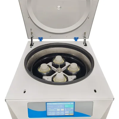 Reliable 5-5R Floor Standing Large Capacity Centrifuge Refrigerated High Precision 4*750ml Square Cup CE Certified 5330xg