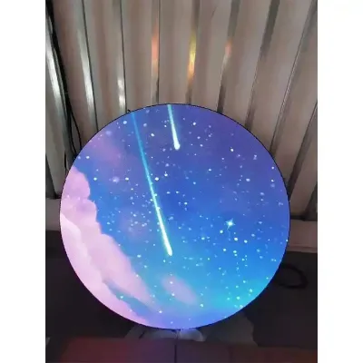 Full HD Round Screen LED LCD Display Panels Media Player Digital Signage Circular for Advertising Video Logo