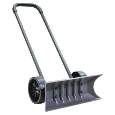 Wholesale Heavy Duty Rolling Hand Snow Shovels Adjustable Wheeled with Wheel Plow Removal Pusher New Design