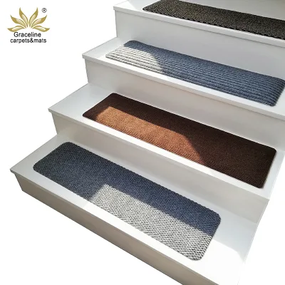 Classic Machine Made Stain-Resistant Anti-Slip Eco-Friendly Stair Treads Carpet Runner with Adhesive Backing
