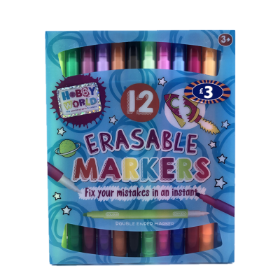 New Design Erasable Double Head Highlighters Markers Pen  Fluorescent Pen School and Office