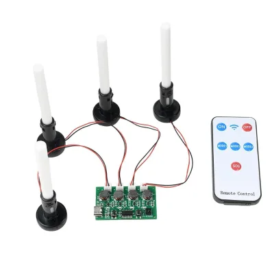 DC 5V RF Infrared Remote Control 4 Spray Humidifier Module Atomization Control Board DIY Ultrasonic Atomizer Type C Interface