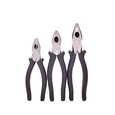 Black Combination Tools Pliers with Rubber Handle