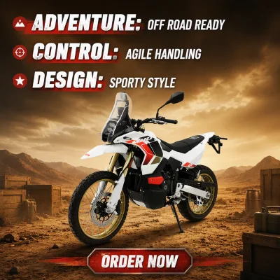 New KOVE 34.2kW Twin-Cylinder Power MUD452 449.5cc Motorcycle 175km/h Sport/Eco Dual Modes Sliding Clutch Full Adjustable