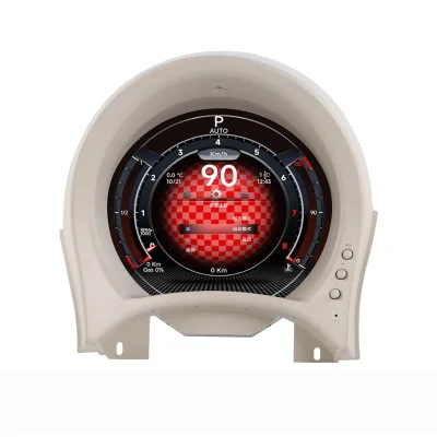7 Inch Digital Dashboard for 2007-2024 Fiat 500 Instrument Panel Digital Instrument Cluster Car Speedometer