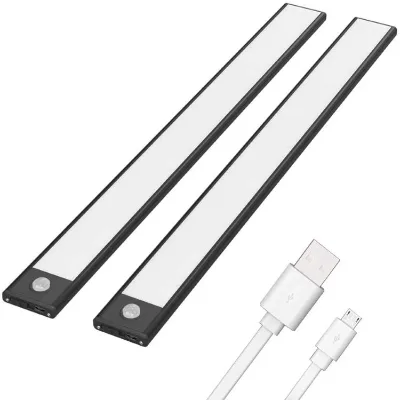 3Colors Rechargeable Under Cabinet Light Wireless Motion Sensor Cabinet Light REchargeable Magnetic Light