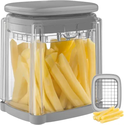 Professional Vegetable Chopper Slicer Manual Steel French Fry Cutter Fries Onion Potato New Condition Press Plastic Kitchen Tool