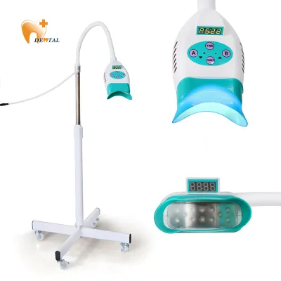 Dental 12 LED Lamp Beads Cold Light Vertical Stand-up ABS Material Convenient Tooth Bleaching Instrument Teeth Whitening Device