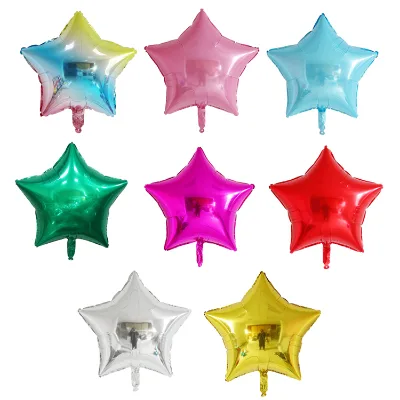 Birthday Party Decoration Supplies Star Helium Balloon 18 Inch Five-pointed Star Aluminum Foil Balloon