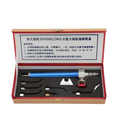 Universal Jewelry Welding Torch Water Oxy Gas Soldering Torch with 4 Copper Nozzles Flash Back Arrestor Jewelry Making Tools