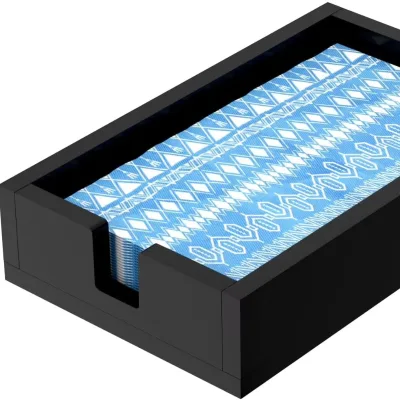 Acrylic Napkin Holder for Bathroom, Black Acrylic Guest Towel Holder, Bathroom Napkins