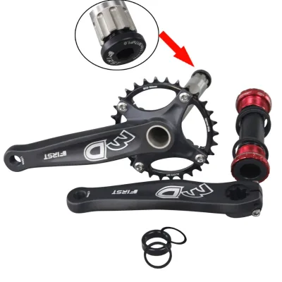 Single Sprocket Crankset 30T 120mm Bottom Bracket Crank for Fat Bicycle 172.5/175mm