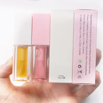 Lip Gloss Oil Makeup Cosmetic Vegan Hydrating Custom Fruit Plumping Tinted Lip Oils Private Label Color Changing Lip Oil