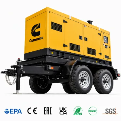 Isuzu Cummins Water Cooled Silent Diesel Generator 15KW 20kW 24kw Single/Three Phase Home Backup Power diesel Generator Parts
