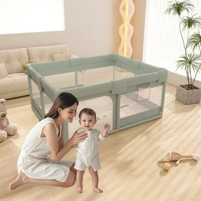 Baby Ground Playpen Crawling Mat Safety Barrier Household Small Apartment Toddler Fence Fabric for