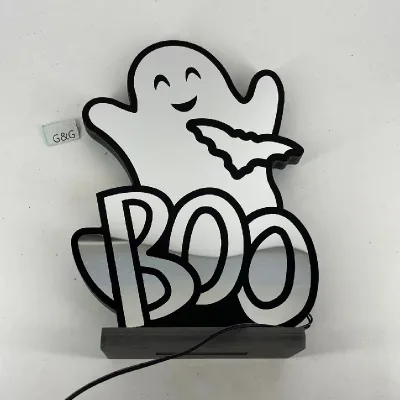 Halloween Party Led Small Tunnel Table Lamp Halloween Indoor Scary Decorative Infinity Pumpkin Neon Light