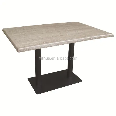 Modern Werzalit Wood Top Kitchen Rectangle Dinning Table