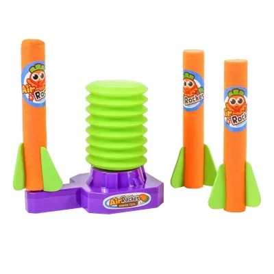 Hot Sale  To Rocket Launcher Toy EVA Foam Air Powered Flying Rocket Outdoor Sport Game Toy for Kids