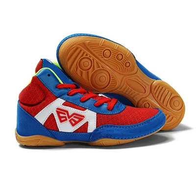 Custom Lightweight Wrestling Boots Boxing MMA Combat Sports Shoes Professional Wrestling Shoes for Kids