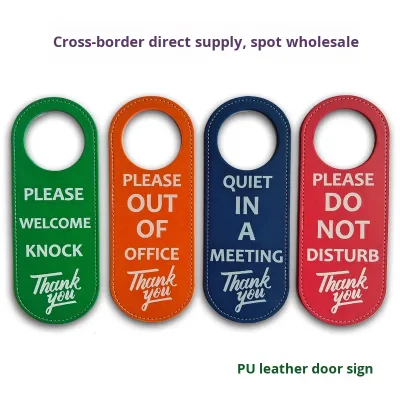 Ready English Version Silk Screen Printed 'Do Not Disturb' Sign Door Entrance Sign for Meetings Door Hanging Tags for Hotel