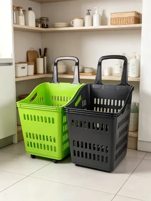 Supermarket Portable Shopping Basket Dirty Clothes Hamper Thickened Plastic Storage Size Convenience Store Shop Shopping Mall