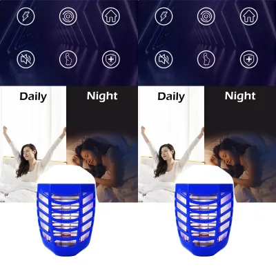 CE Rohs Wholesale Indoor Bug Zapper Electric Mosquito Killer Fly Trap Blue Light Zapper for Home Kitchen Bedroom Baby Room