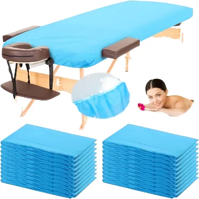 Medical Elastics Fitted Sheets Massage Table for SPA Medical Examination Tattoo Waxing Nonwoven Bed Cover Disposable Bed Covers