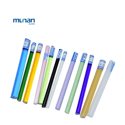 China Colored Borosilicate Glass Rod 25 Kinds Colors Glass Rod Jade Green/Yellow/Purple Glass Rod