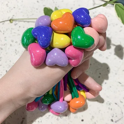 DOWELL Customized Cute Cartoon Design Mini Elastic Hair Band for Baby Girls Resin Fruit Hair Tie with Sweet Style Hair Rope