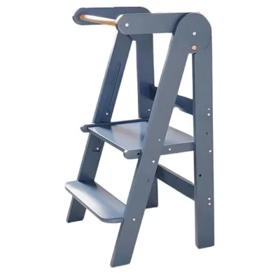 High Quality Foldable 3 Adjustable Height Kids Kitchen Step Stool Tall Step Stool for Home, Bathroom, Library