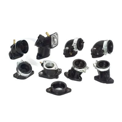 Aluminium & Rubber Motorcycle Carburetor Intake Interface Pipe Joint Manifold Part