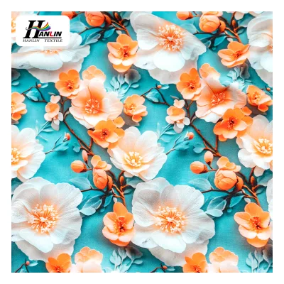 Rayon Viscose Digital Print Fabric Low MOQ for Dress