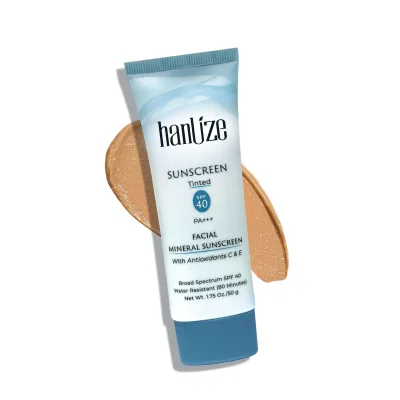 Private Label Lightweight SPF 40 Tinted Mineral Sunscreen Water Resistant Cream for Protective Skincare