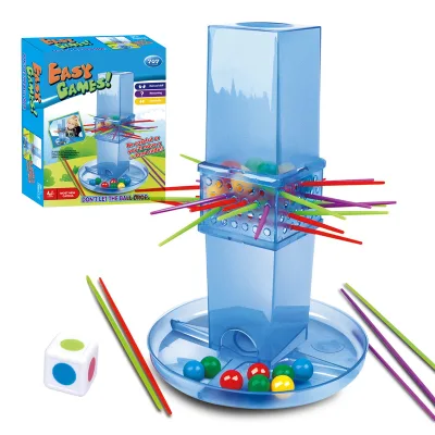 BGL Creative Balance Game Colorful Ball Drop Plastic Trick Stick Board Game Toys Children's Parent-child Toys
