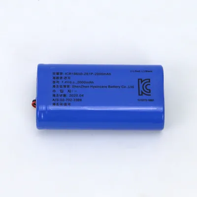7.4V Cylindrical Lithium Battery Pack 800 Cycles Safe Deep Cycle Energy-Saving for Full-Body Massage Rollers Beauty Devices