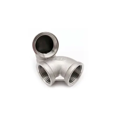 304/316L Stainless Steel Inner Wire Elbow 90 Degree NPT Internal Connection Right Angle Water Pipe 4 Points Plumbing Buckle