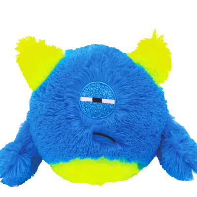Fluffy Monster Inflatable Plush Softball Ball for Kids BBT