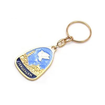 Peace Dove Jerusalem Keychain Pendant Ring Jewelry Hanukkah Gift Gifts