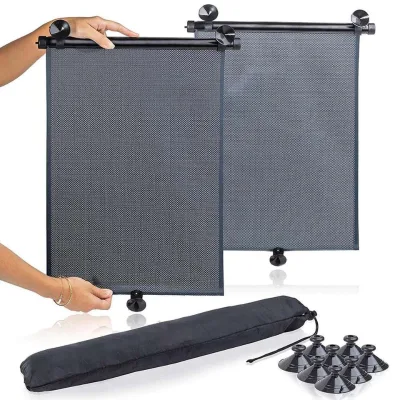 Hot Sellers Sports-Style Car Sun Shade Side Window Retractable Roller Sunshade for Kids and Babies