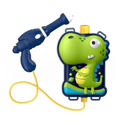 New Arrivals Backpack Water Gun Plastic Outdoor Beach Kids Water Gun Dinosaur Toy Set
