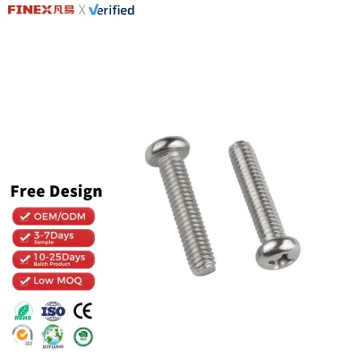 White Zinc Steel Round Head High-strength Self-tapping Screw Metric M5 Door & Window Bolts Machine Screw