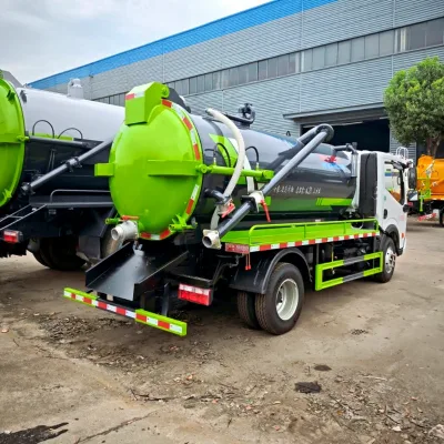 Factory Direct Dongfeng Vacuum Sewage Suction Pump Vehicle Septic tank Truck Sewage Suction for Sewer Dredging 4cbm 5cbm 6cbm