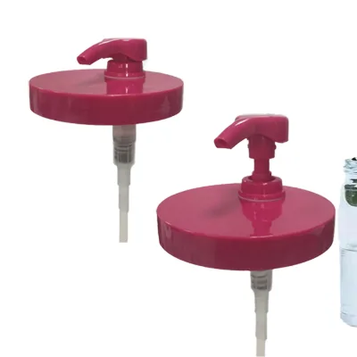 Free Sample 89 Mm/410 Purple Plastic Non Spill Screw on Pump Sprayer 3.5CC 4.0CC Bottle Shower Gel Lotion Shampoo