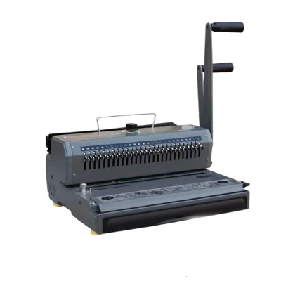 Desktop Manual 2:1 Double Hands Wire Binding Machine for Books
