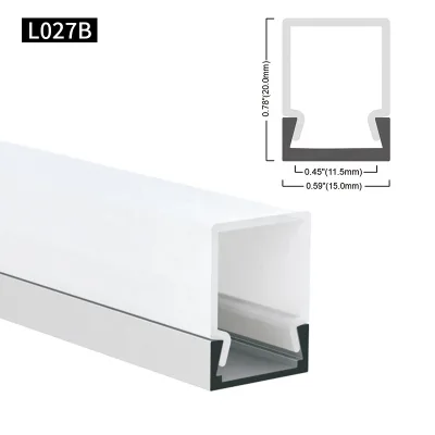 Customized Black Silver Color Diffuser Cover Aluminum Alloy Extrusion Channel Stair Nosing Lamp Light Cinema Step Led Profile