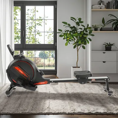 Home Portable Storage Fat-loss Fitness Rowing Machine Gym Fitness Equipment Cardio Exercise Air Rowing Machine