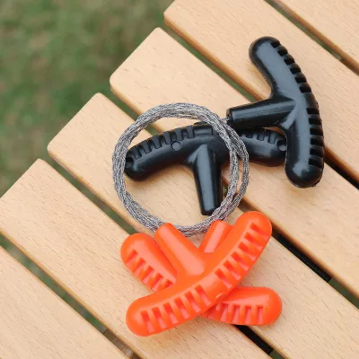 Lotusflower Steel Cable Saw Steel Wire Saw Hand Pocket String Rope Saw Emergency Survival Saw Cutting Tool for Wood Model SCPJ31