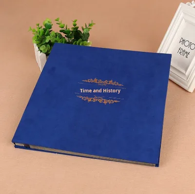 Wholesale 18-Inch DIY Fabric Photo Album with Wooden Inner Board & Laminated Glue Cover Creative Self-Adhesive Design